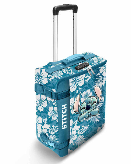 STITCH foldable cabin suitcase BLUE - 36cm X 52cm X 20cm-0