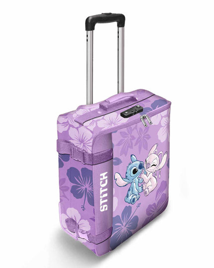 STITCH foldable cabin suitcase PINK - 36cm X 52cm X 20cm-0