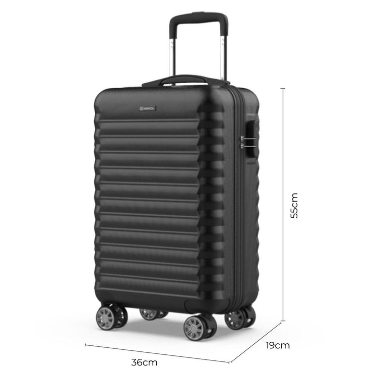 Cabin suitcase Numada Black 30 L 55 x 36 x 19 cm-2