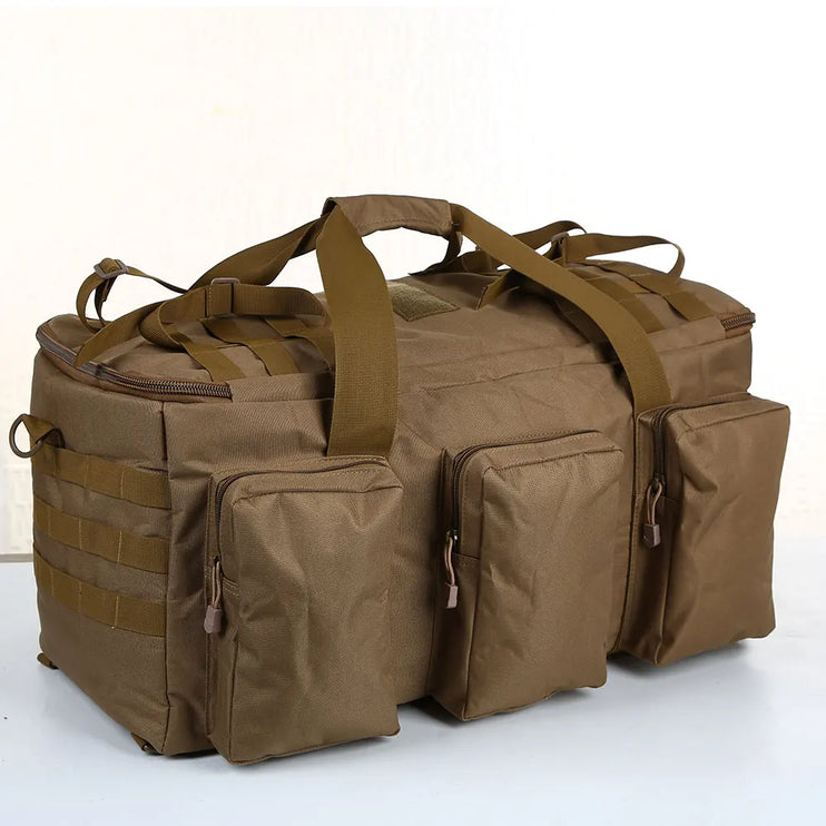 55L Tactische Duffel Rugzak Khaki - Veelzijdige Travel Bag voor Reizen & Sport