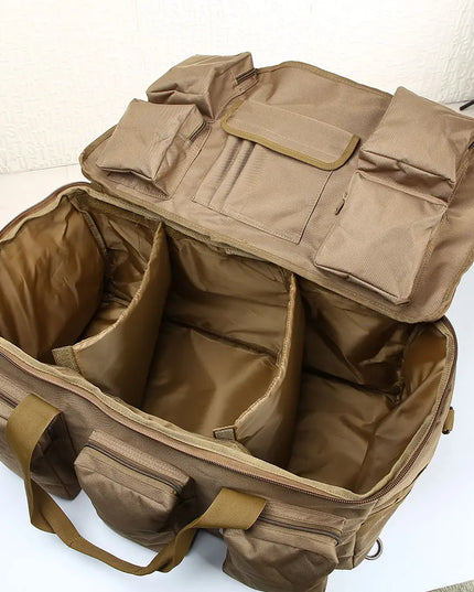 55L Tactische Duffel Rugzak Khaki - Veelzijdige Travel Bag voor Reizen & Sport