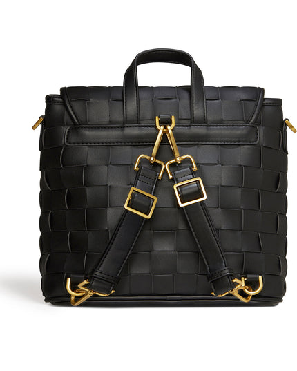 Rosie Black Mini Vegan Backpack-3