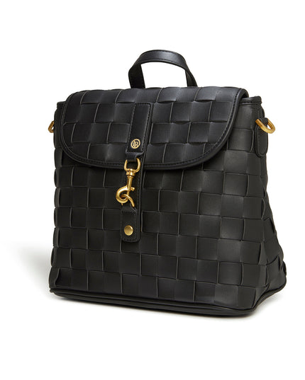 Rosie Black Mini Vegan Backpack-0