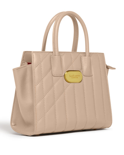 Mini Demi Tote Bag in Beige-2