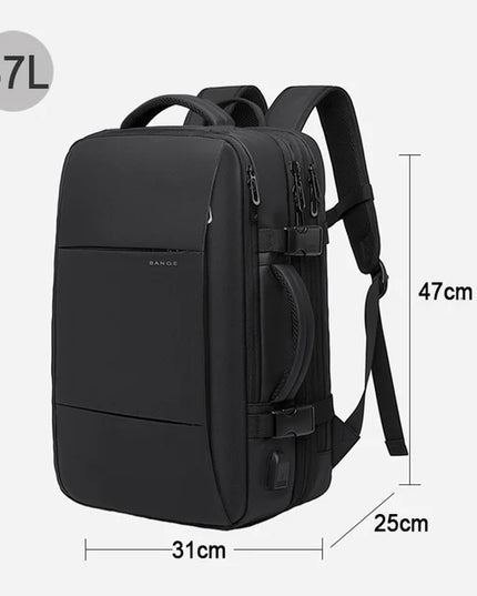 Expandable Travel Backpack Black-1