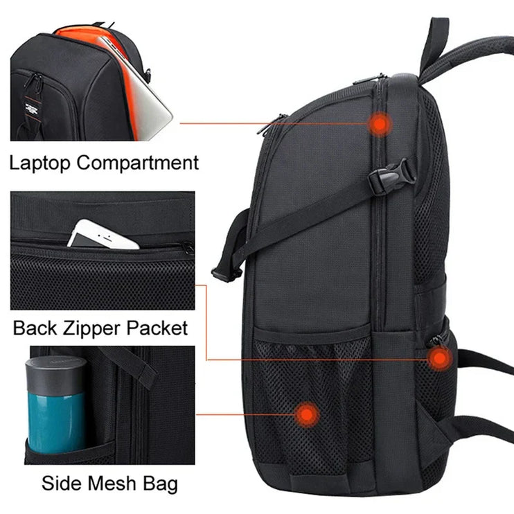 Waterproof Backpack Photography Orange-3
