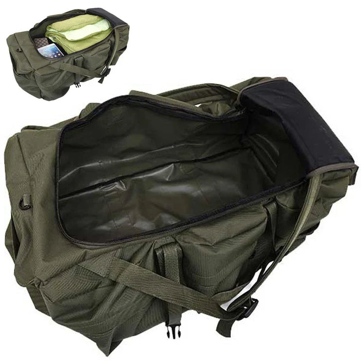 100L Waterdichte Tactische Rugzak Groen - Extra Grote Camping Duffel voor Expedities