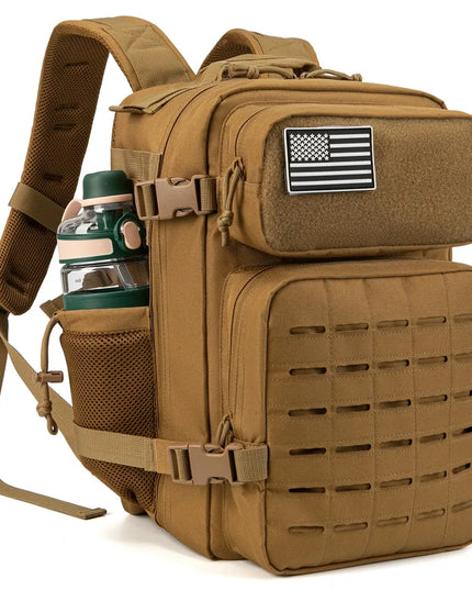 25L Militaire Tactische Rugzak met MOLLE Khaki - Waterafstotende Outdoor Backpack