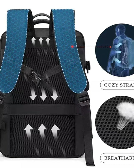Expandable Travel Backpack Black-4