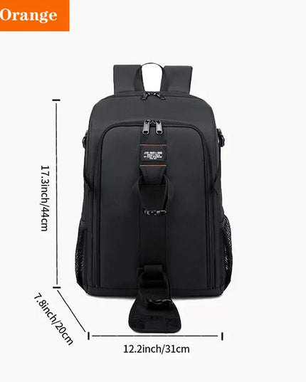 Waterproof Backpack Photography Orange-2