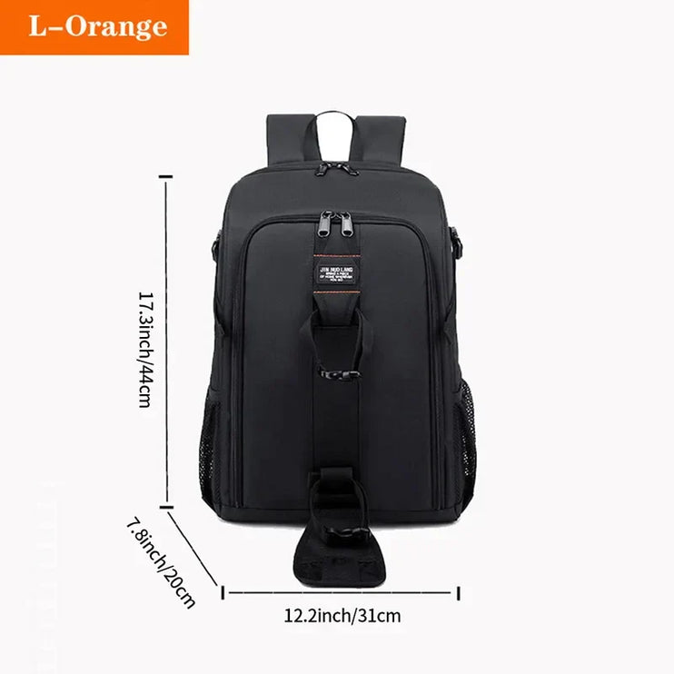 Waterproof Backpack Photography Orange-2