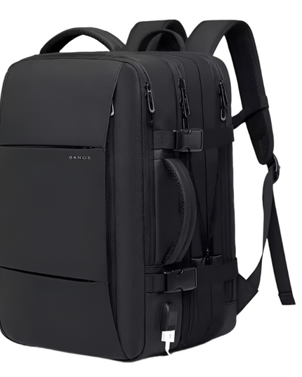 Expandable Travel Backpack Black-0