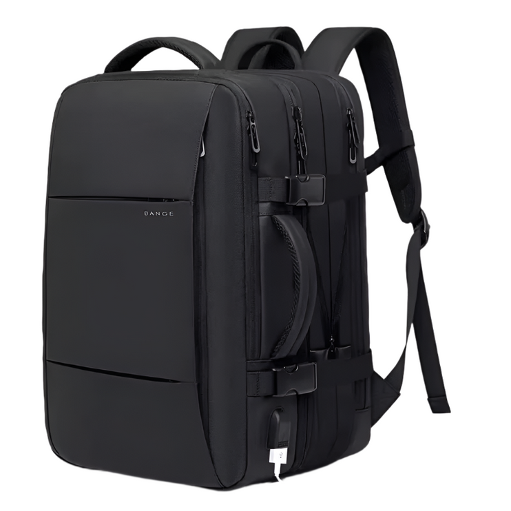 Expandable Travel Backpack Black-0