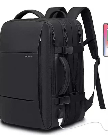 Expandable Travel Backpack Black-2