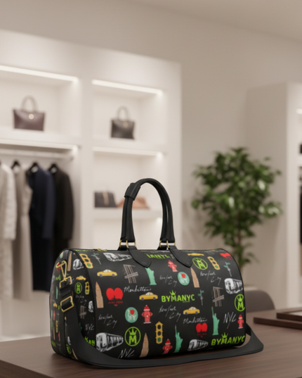Tote Bag CITYSCAPE – BYMANYC ® New York Eco Vegan Handbag-0