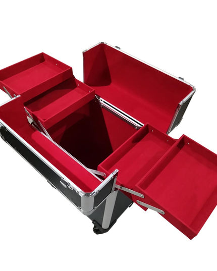 Rolling make-up suitcase-4